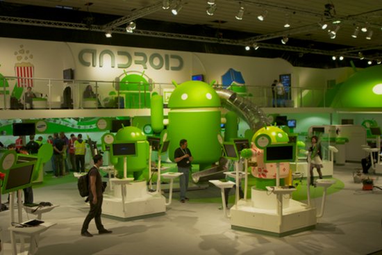 谷歌2012年在MWC的Android展臺(tái)